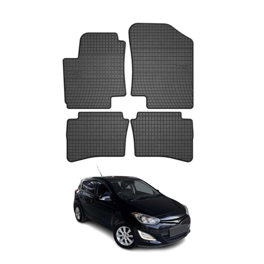 Covorașe cauciuc Hyundai i20 2008-2014, set 4 buc., negru