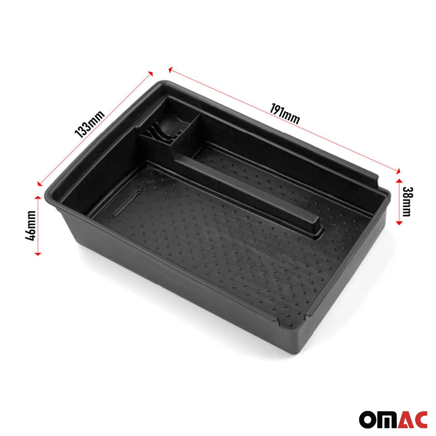 Armauflage Ablagebox Zentrale Storage-Box für VW Jetta 2010-2014 ABS Schwarz