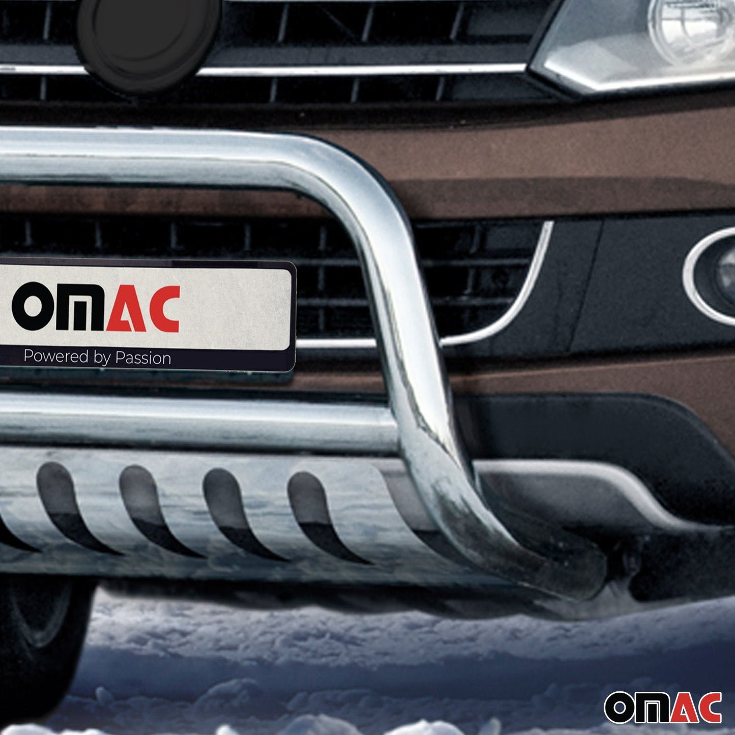 Bară de protecție/buton față pentru VW Amarok 2010-2016 cu ABE (omologare de tip germană) oțel inoxidabil argintiu