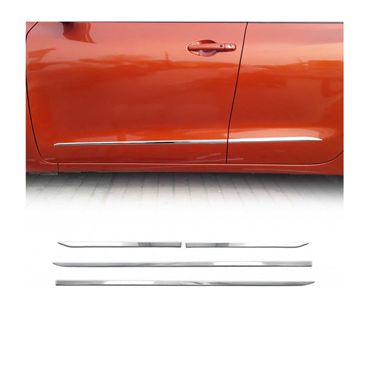 Listwy drzwi bocznych, listwy drzwiowe, listwa ochronna drzwi do Fiata 600e 2023-2025, chrom, 4x