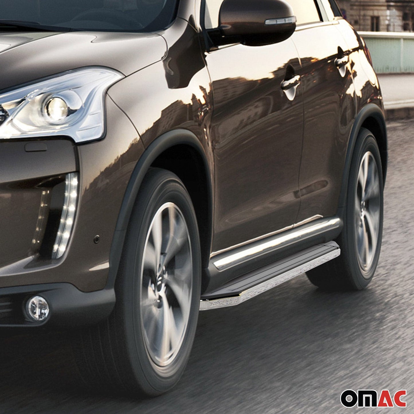 Trittbretter Seitenschweller für Citroen C-Crosser 2007-2013 ABE Alu