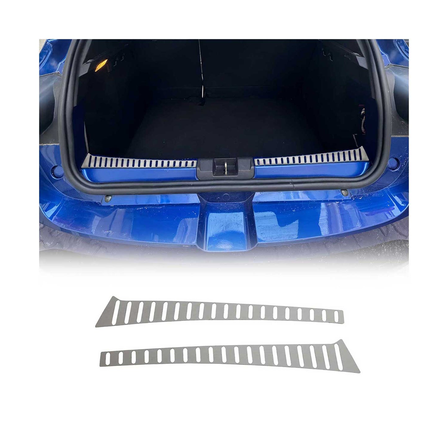 Protecție prag interior pentru Dacia Sandero 2021-2025, oțel inoxidabil cromat