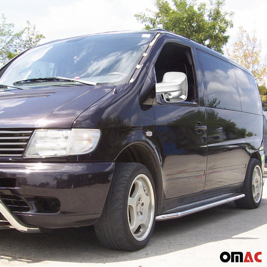 Osłony lusterek do Mercedesa Klasy V 638 1996-2003, chrom ABS