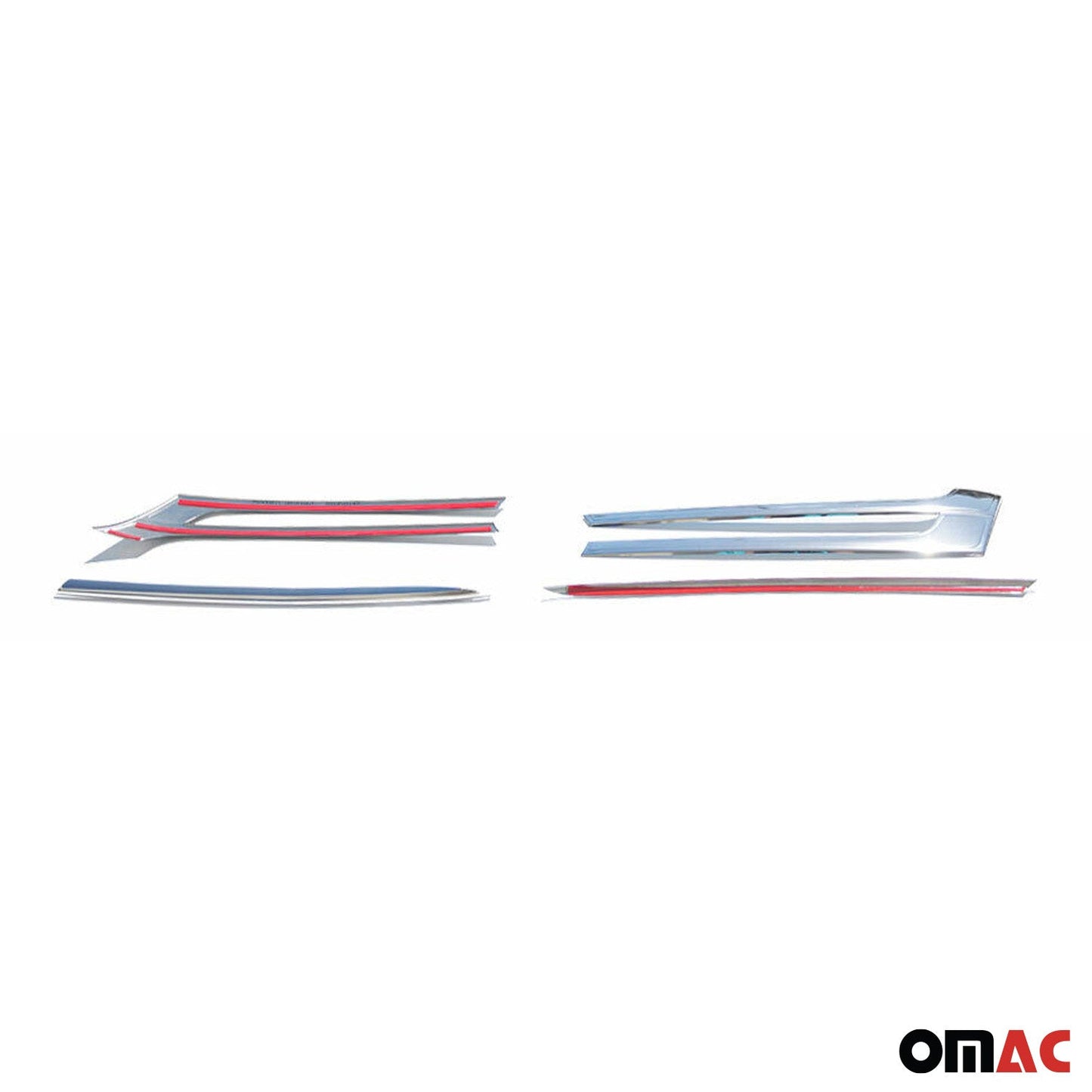 Kühlergrill Leisten Grillleisten für VW T5 2009-2015 Edelstahl Silber 1tlg