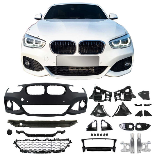 JOM Stoßstangen Kit & Seitenschweller für BMW F20 LCI 5-türer 2015-2019 Schwarz