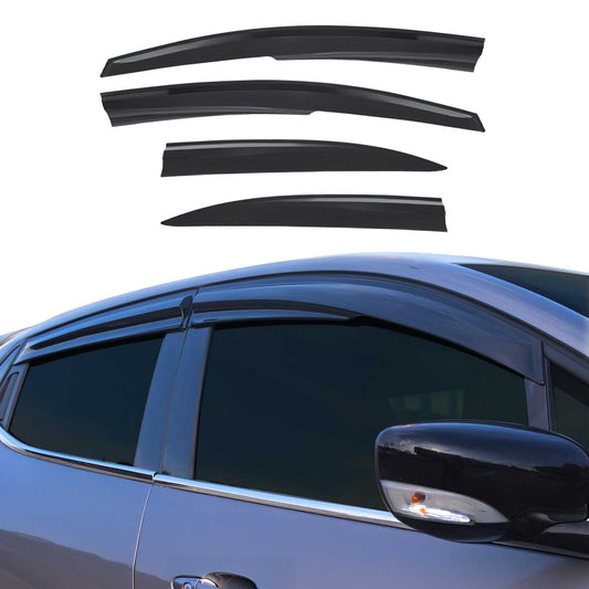 4x Windabweiser Regenabweiser für Honda Civic Limo 2005-2011 Acryl Dunkel