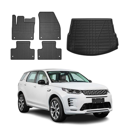 Fußmatten & Kofferraumwanne Set für Land Rover Discovery Sport 2014-2019 Gummi