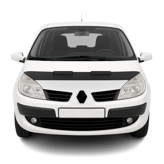 Haubenbra Steinschlagschutz Bonnet Bra für Renault Scenic 2003-2009 Schwarz Halb