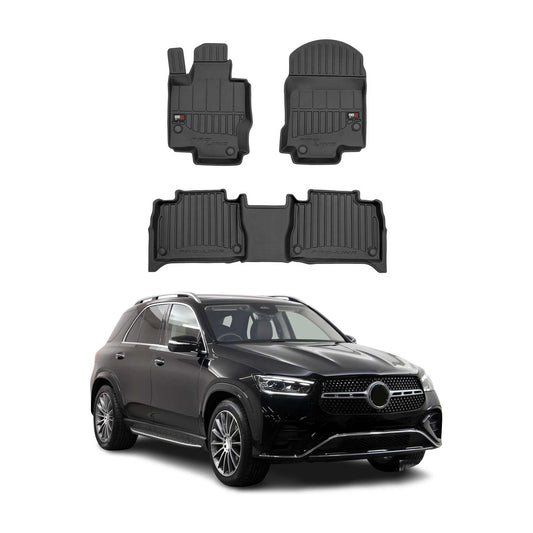 Covorașe auto TPE negre pentru Mercedes GLE Coupe C167 2020-2024, 3 buc.