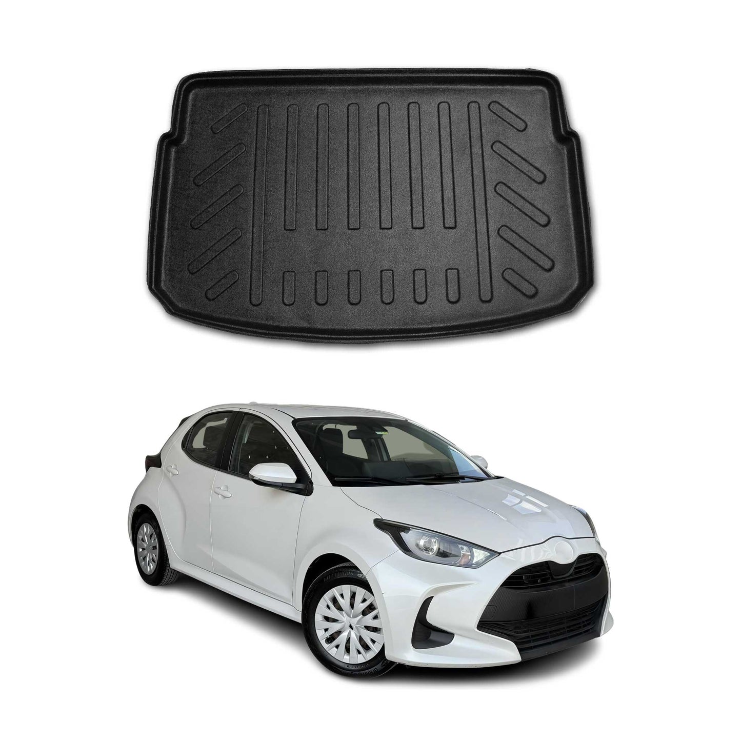 Căptușeală portbagaj/cargo pentru Toyota Yaris 2020-2021, cauciuc TPE, negru