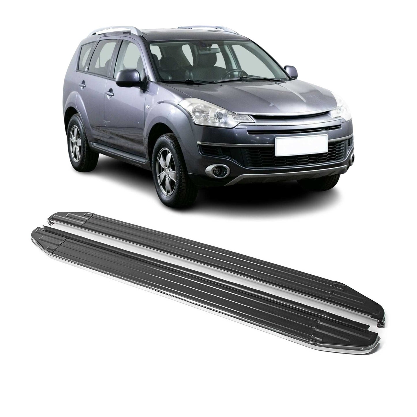 Trittbretter Seitenschweller für Citroen C-Crosser 2007-2013 ABE Alu