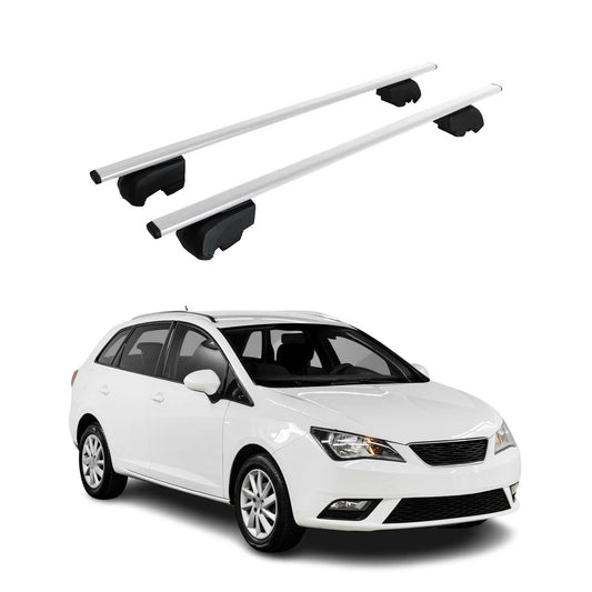 Portbagaj de plafon pentru Seat Ibiza mk4 Sport Tourer 2010-2017 75kg Argintiu 2x