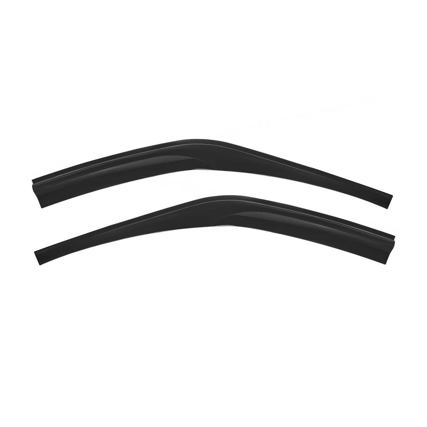 2x Windabweiser Regenabweiser für Ford Transit Van 2015-2024 Acryl Dunkel