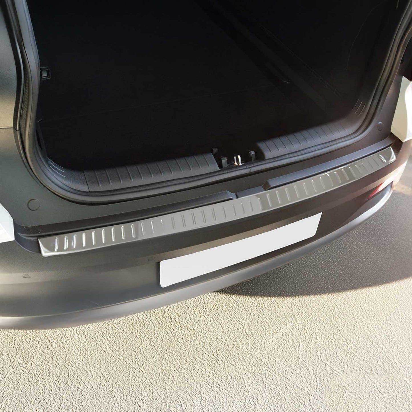 Ladekantenschutz Stoßstangenschutz für Hyundai Bayon 2021-2025 Edelstahl Silber