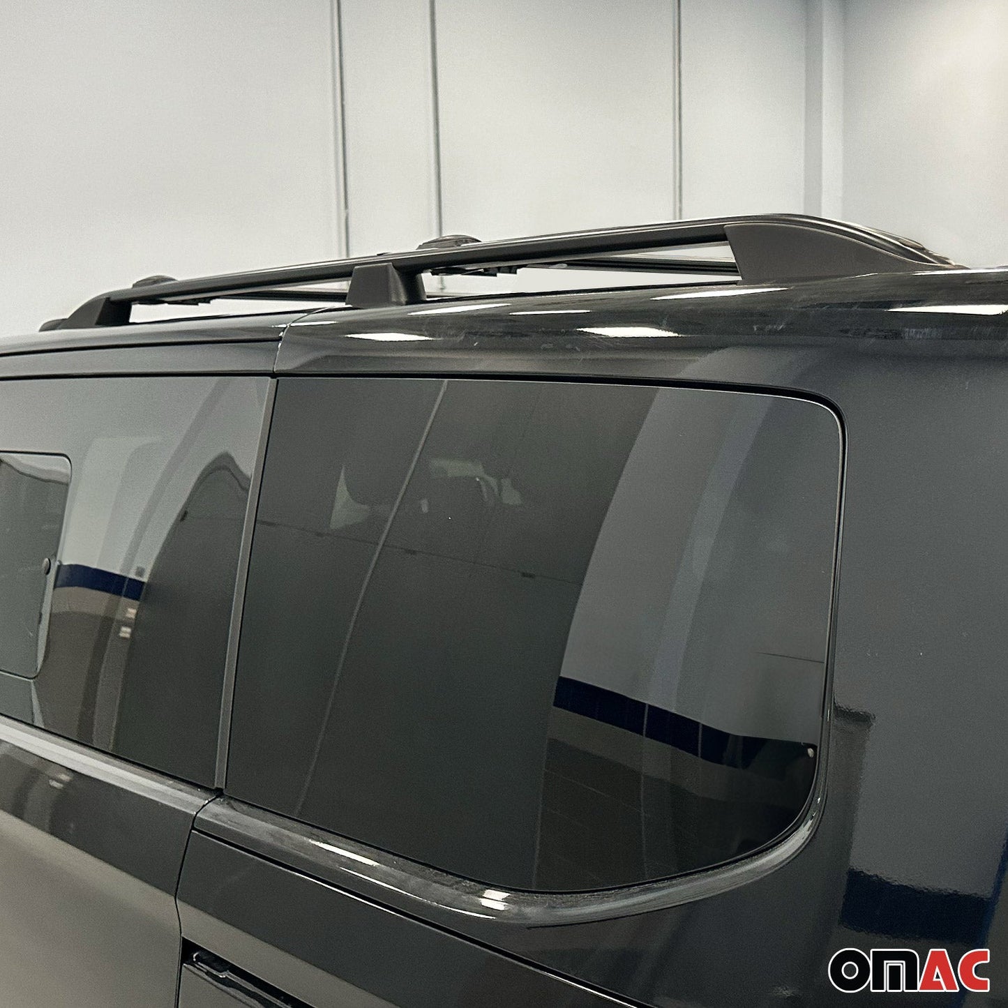 Dachreling Relingträger für Volkswagen Transporter T7 2024-2025 Schwarz L2 2 tlg