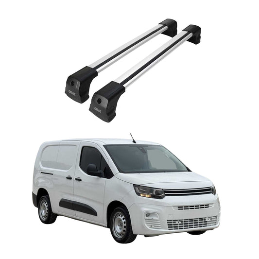 Dachträger Grundtäger für Citroen Berlingo 2018-2025 75kg Aluminium Silber 2x