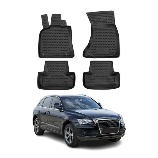 2008-2017 Audi Q5 8RB Fußmatten TPE Schwarz 4 tlg