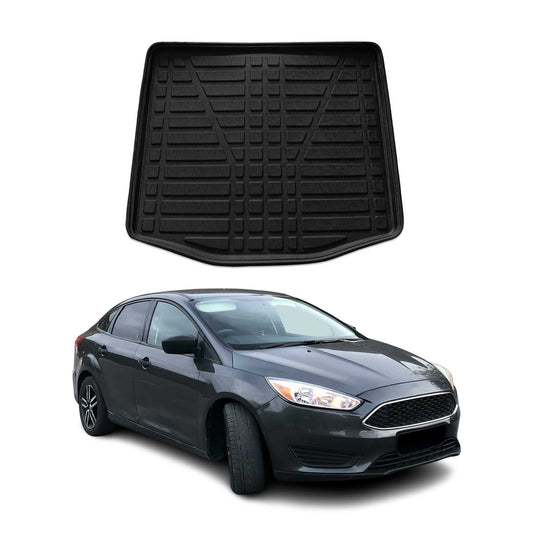 Kofferraumwanne Laderaumwanne für Ford Focus 2011-2018 Stufenheck Gummi TPE