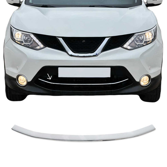Benzi decorative grilă auto pentru Nissan Qashqai J11 2014-2017, crom-argintiu