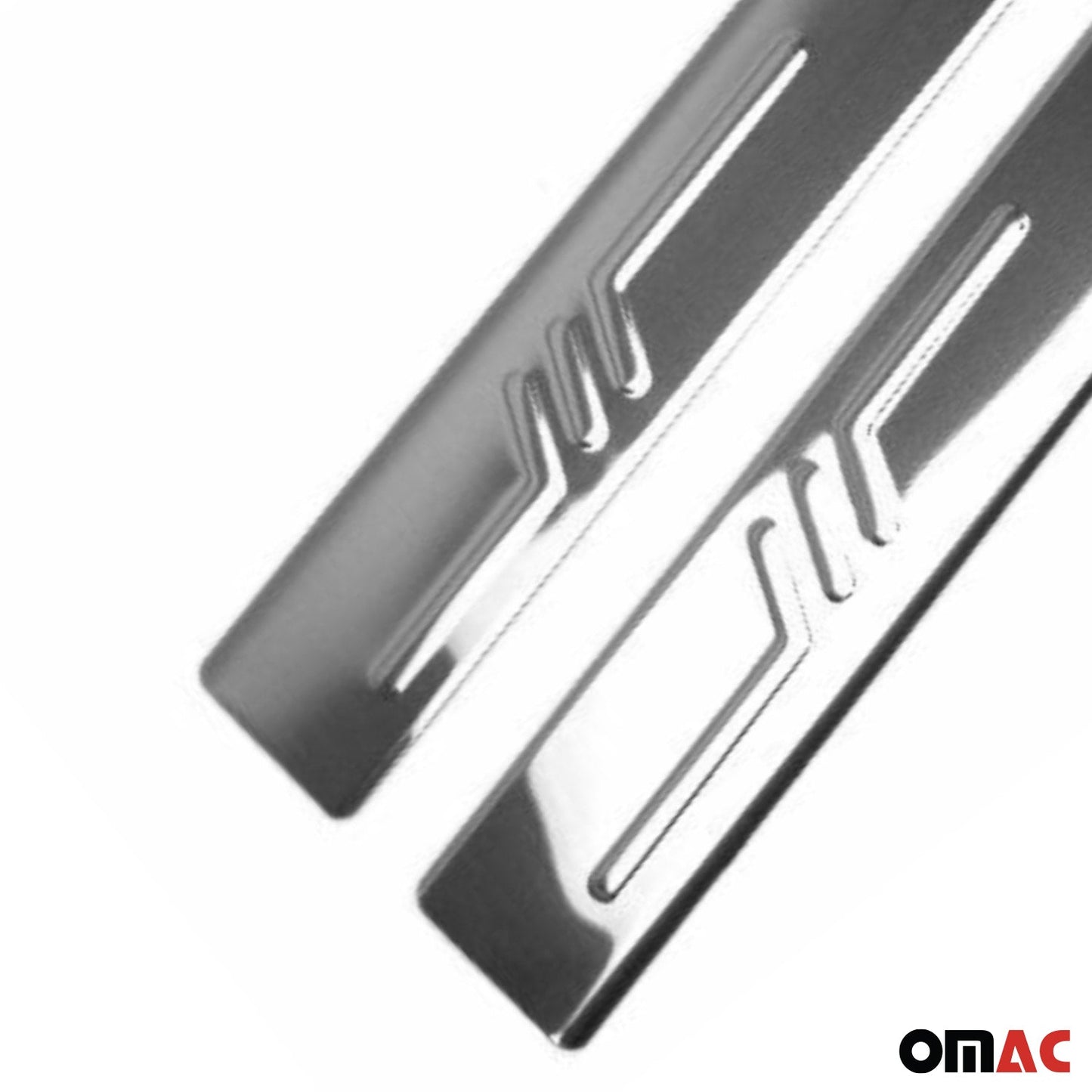 Ornamente prag uși pentru BMW Z3 1995-2002, oțel inoxidabil, argintiu, set 2 piese