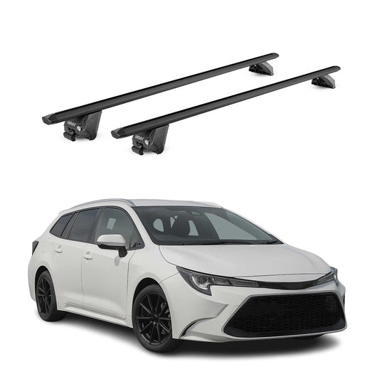 Portbagaj de plafon pentru Suzuki Swace 2020-2025 100kg aluminiu negru 2 piese ABE