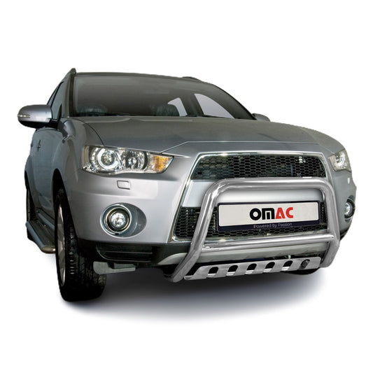 Frontbügelschutz Frontschutzbügel für Mitsubishi Outlander 2010-2012 ABE Silber