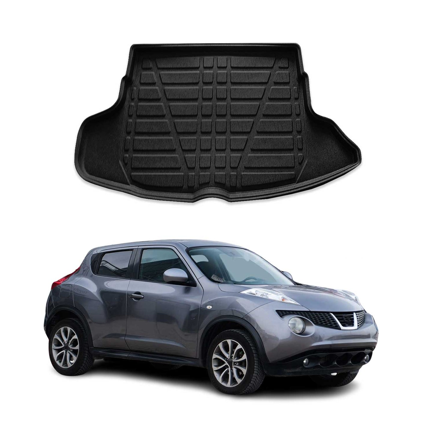 Kofferraumwanne Laderaumwanne für Nissan Juke 2011-2020 Gummi TPE Schwarz