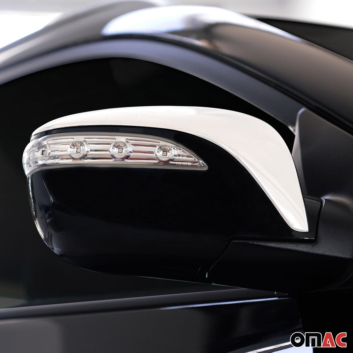 Spiegelkappen Spiegelabdeckung für Hyundai ix35 2010-2015 Edelstahl Silber 2tlg