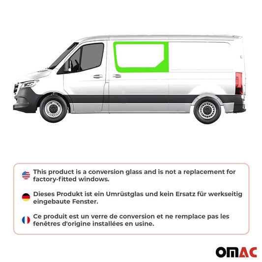 Seitenfenster für Mercedes Sprinter W907 2018-2025 Links Schiebetür L2 L3 L4