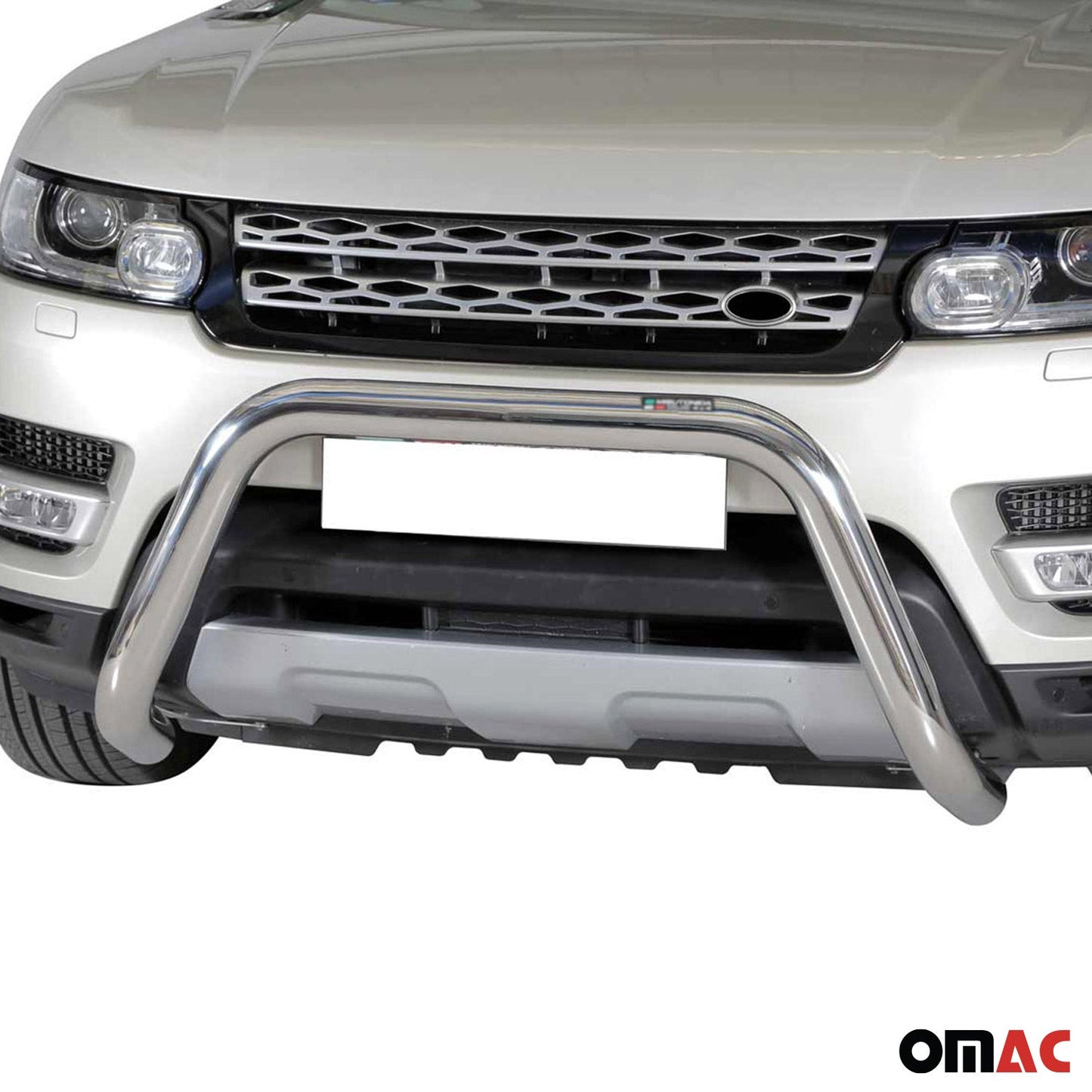 Bară de protecție/buton față pentru Range Rover Sport 2014-2017, ø76mm, oțel, argintiu