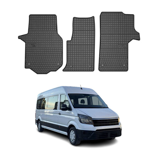 2016-2025 VW Crafter Fußmatten TPE Schwarz 3 tlg