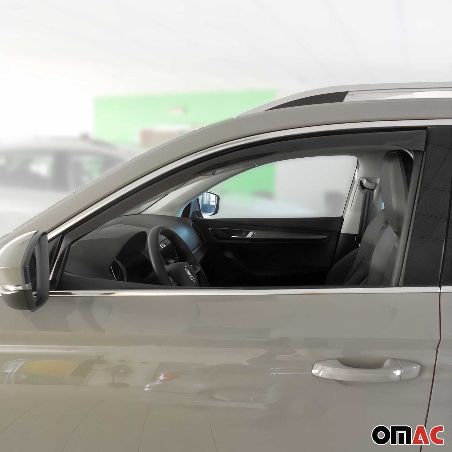 Windabweiser Regenabweiser für Seat Ateca 2016-2020 5tür Dunkel Acryl 2tlg