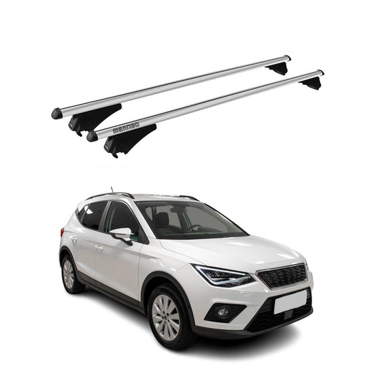 Menabo Dachträger Grundtäger für Seat Arona 2017-2025 75kg Alu Silber 2 tlg