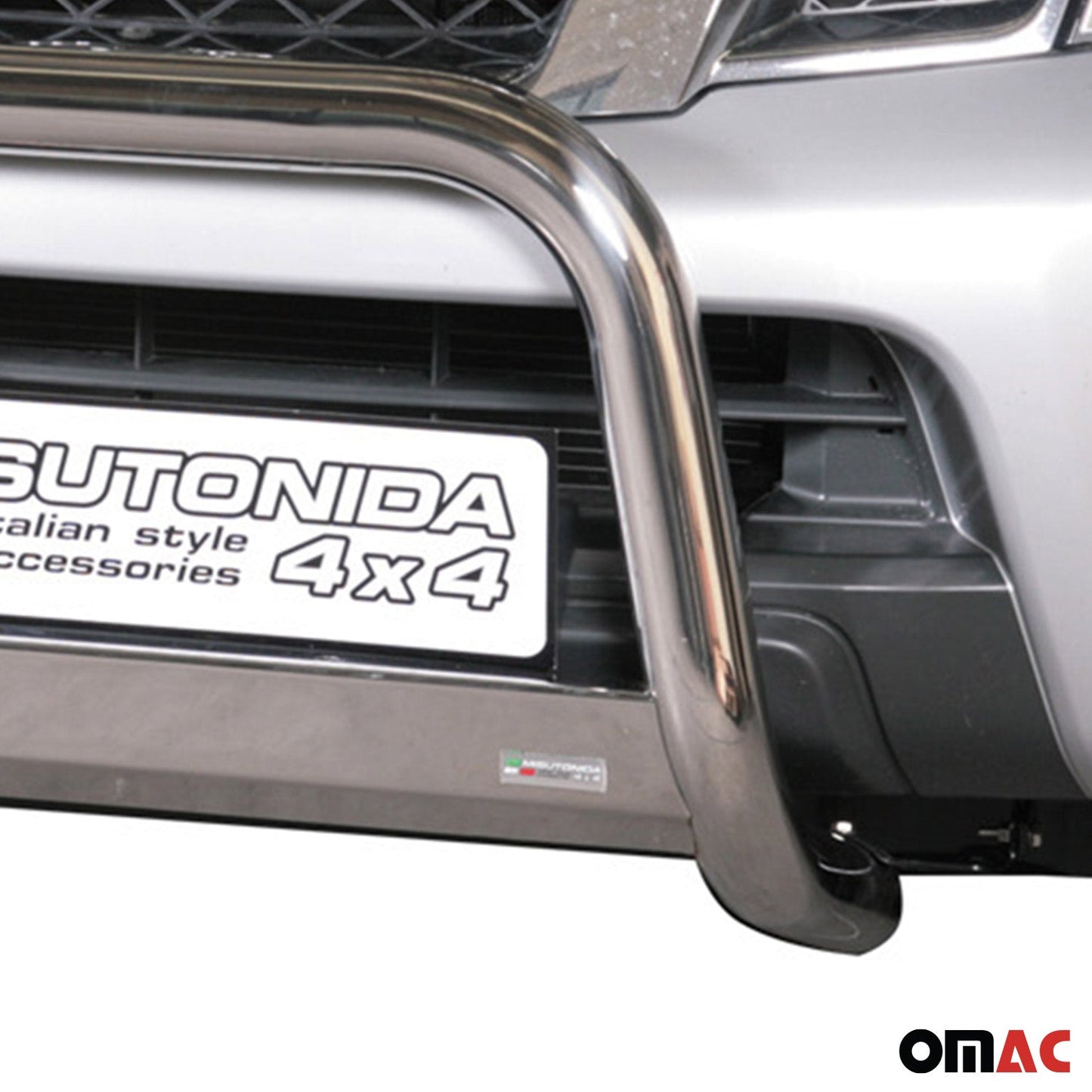 Frontbügel Frontschutzbügel für Nissan Navara 2010-2014 ø63mm Stahl Silber