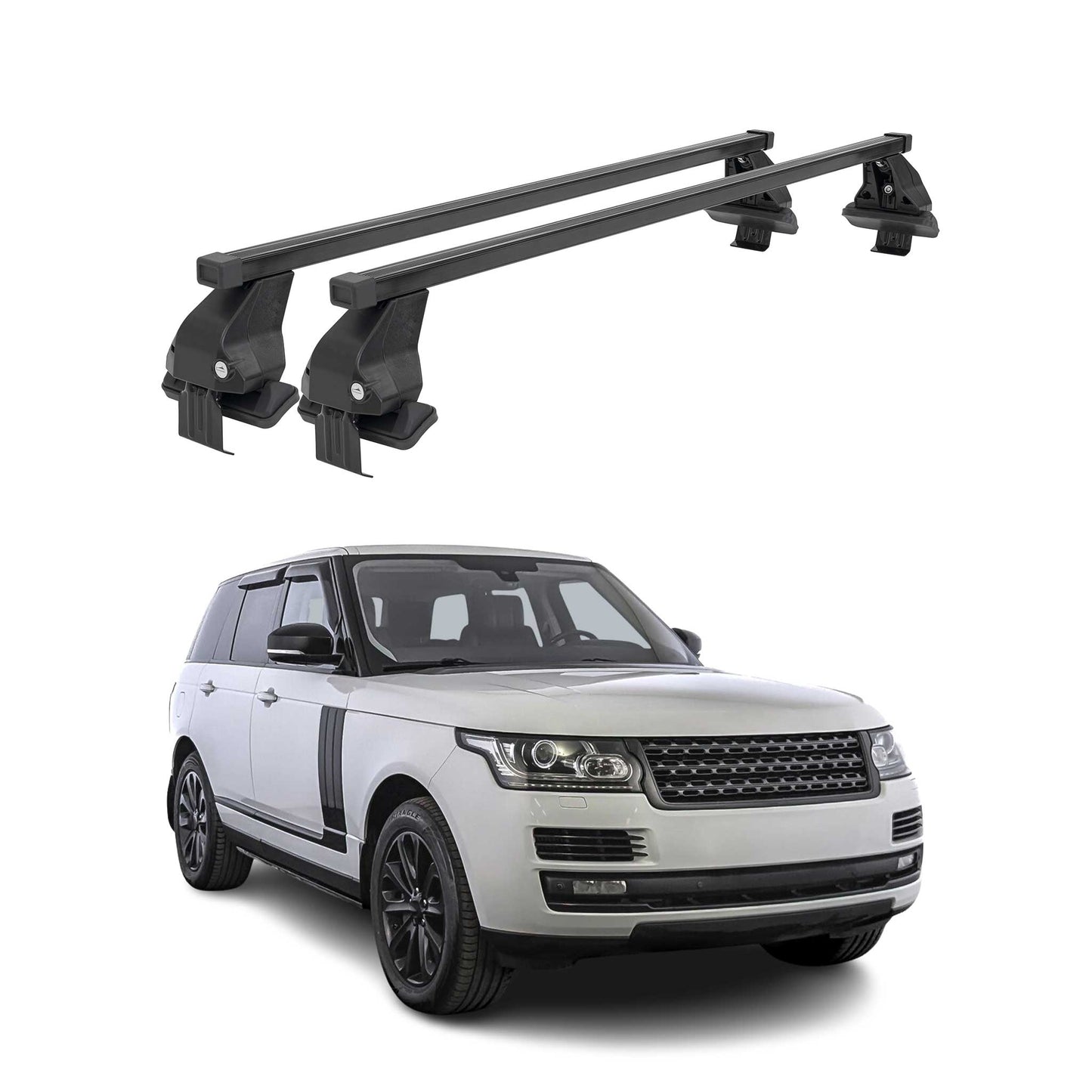 Menabo Dachträger für Land Rover Range Rover L405 2012-2022 50kg Schwarz Stahl