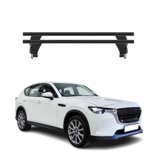 Menabo Dachträger Grundträger für Mazda CX-60 2022-2025 Alu Schwarz 2tlg
