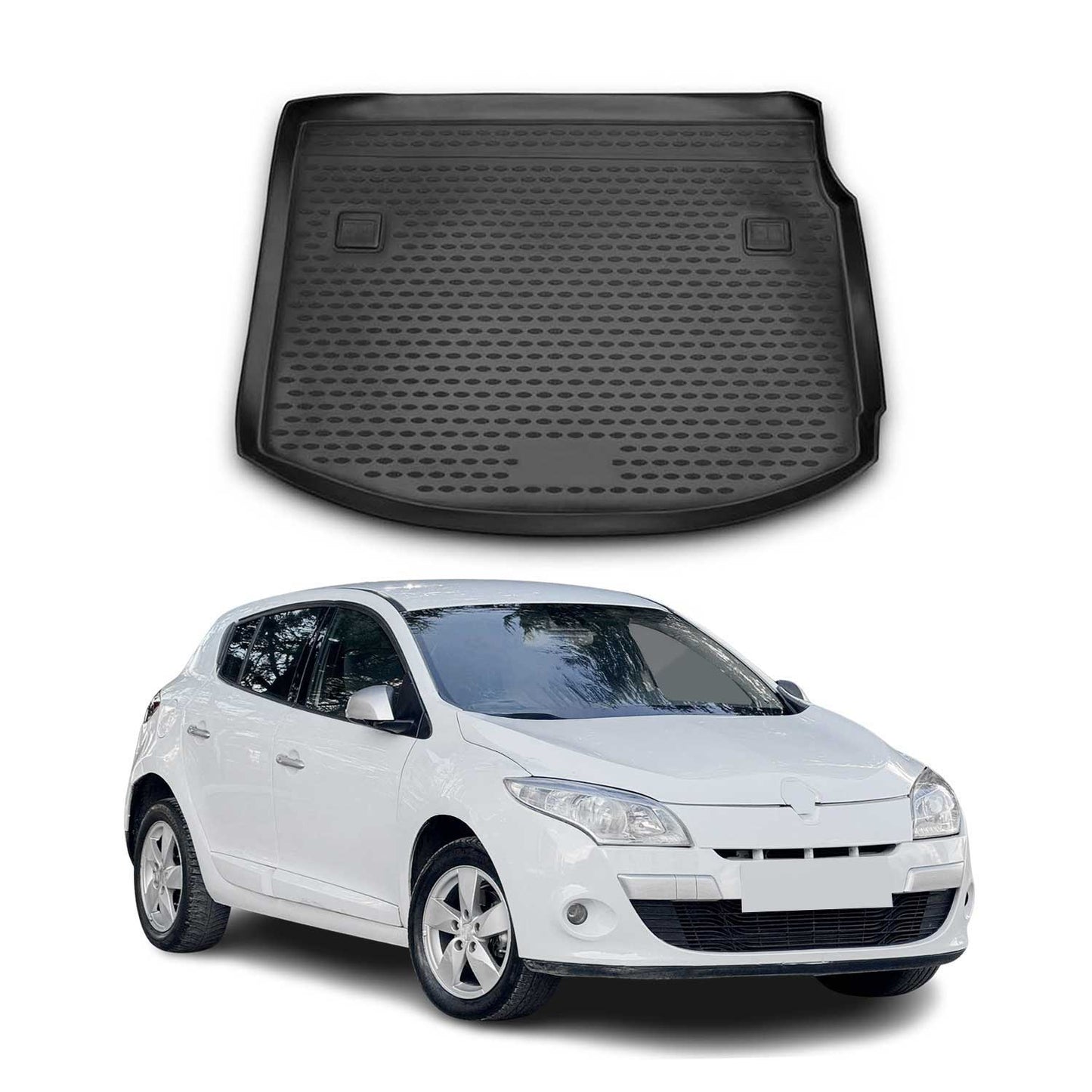 Kofferraummatte Kofferraumwanne für Renault Megane 2010-2016 Schragheck Gummi