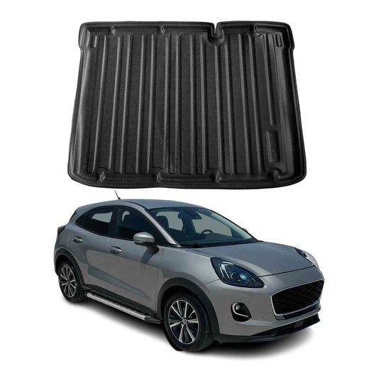 Kofferraumwanne Laderaumwanne für Ford Puma 2019-2025 Untere Gummi TPE Schwarz