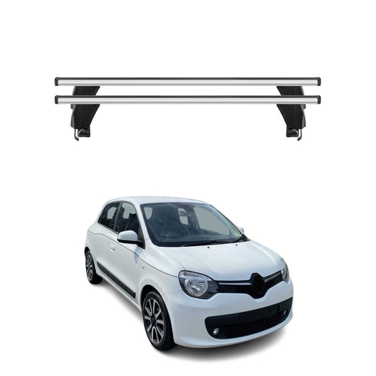 Menabo Dachträger Grundtäger für Renault Twingo 2014-2024 50kg Alu Silber 2 tlg