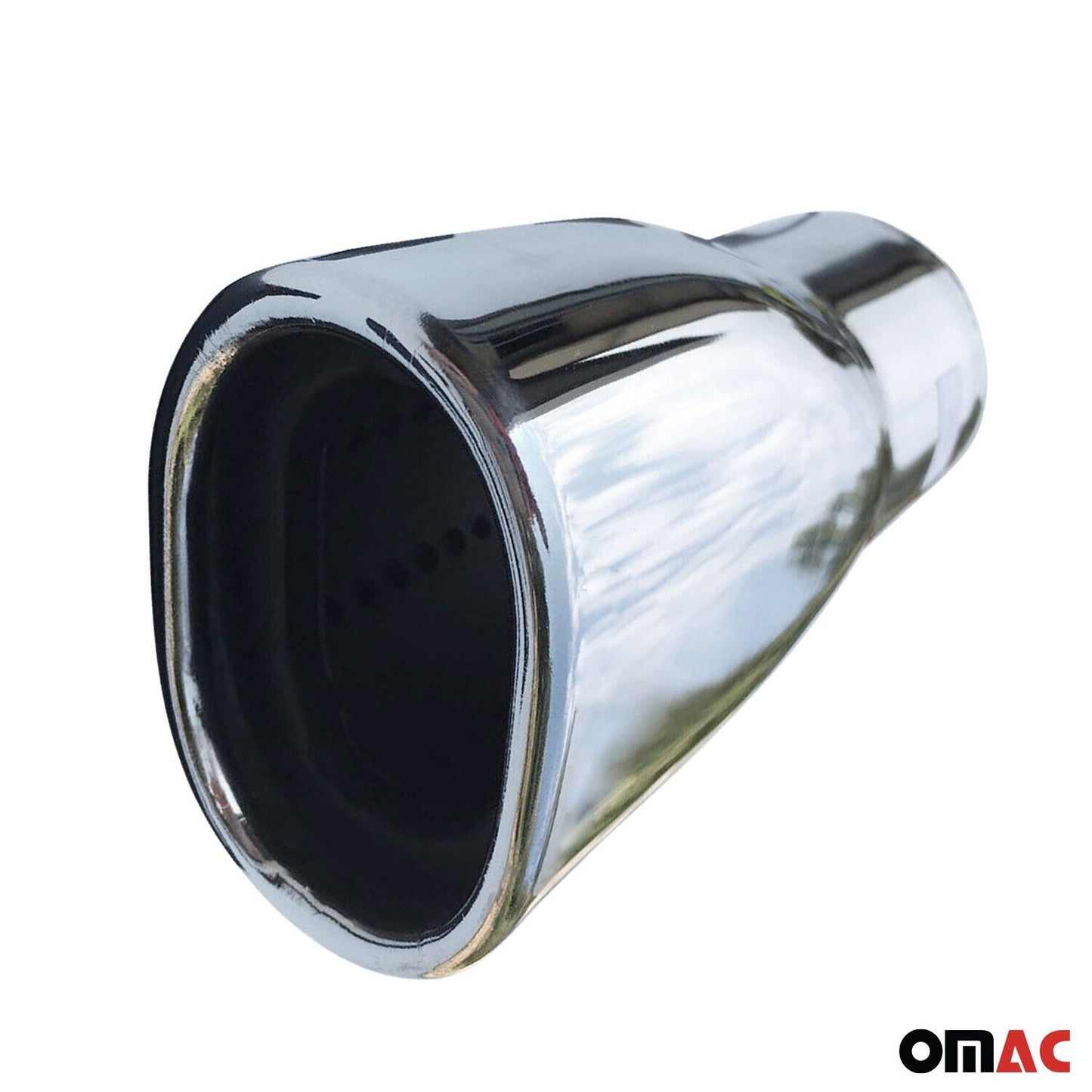 Auspuffblende Endrohr für VW Endstück Rostfrei 63mm Edelstahl Chrom 1tlg