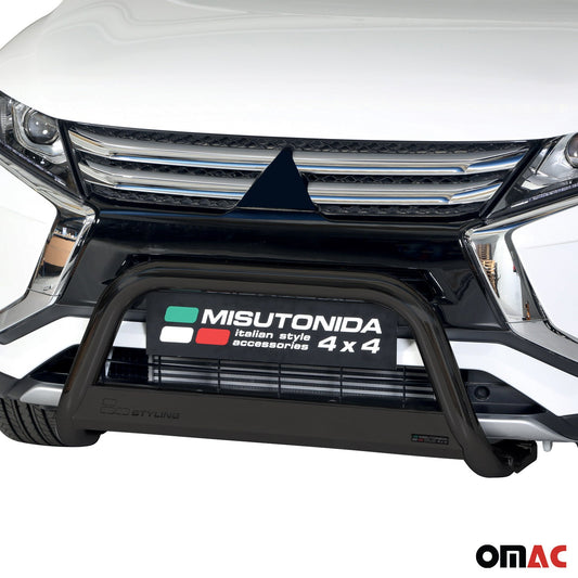 Bară de protecție/buton față pentru Mitsubishi Eclipse Cross 2018-2020 ø63 Negru