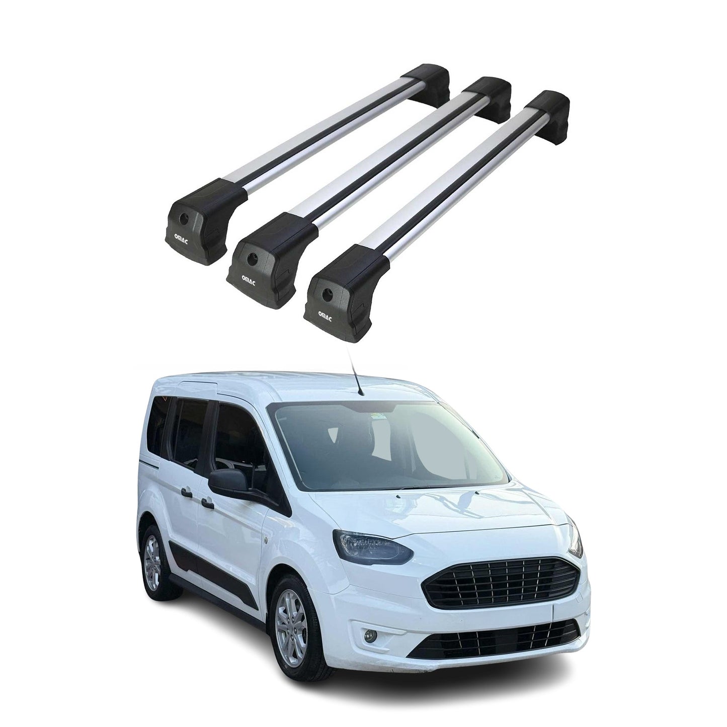 Dachträger Grundtäger für VW ID.Buzz 2022-2025 75kg Aluminium Silber 3 tlg