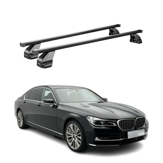 Menabo Dachträger Grundtäger für BMW 7er G11 G12 2015-2022 75kg Stahl Schwarz 2x