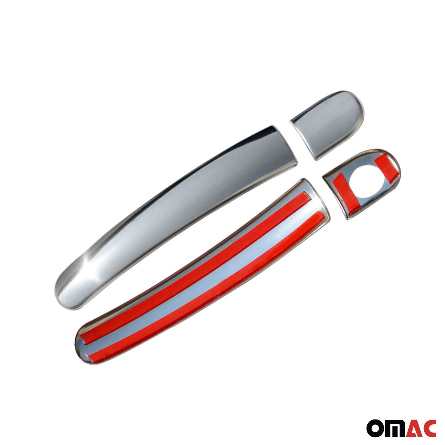 Türgriff Blende Türgriffkappen für Seat Ibiza 2000-2008 Edelstahl Silber 4tlg