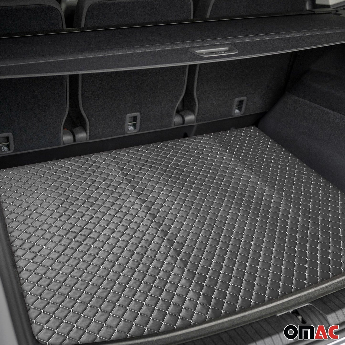 Polsterstoff Kunstleder Polster Autostoff Gesteppt Autopolsterstoff Grau