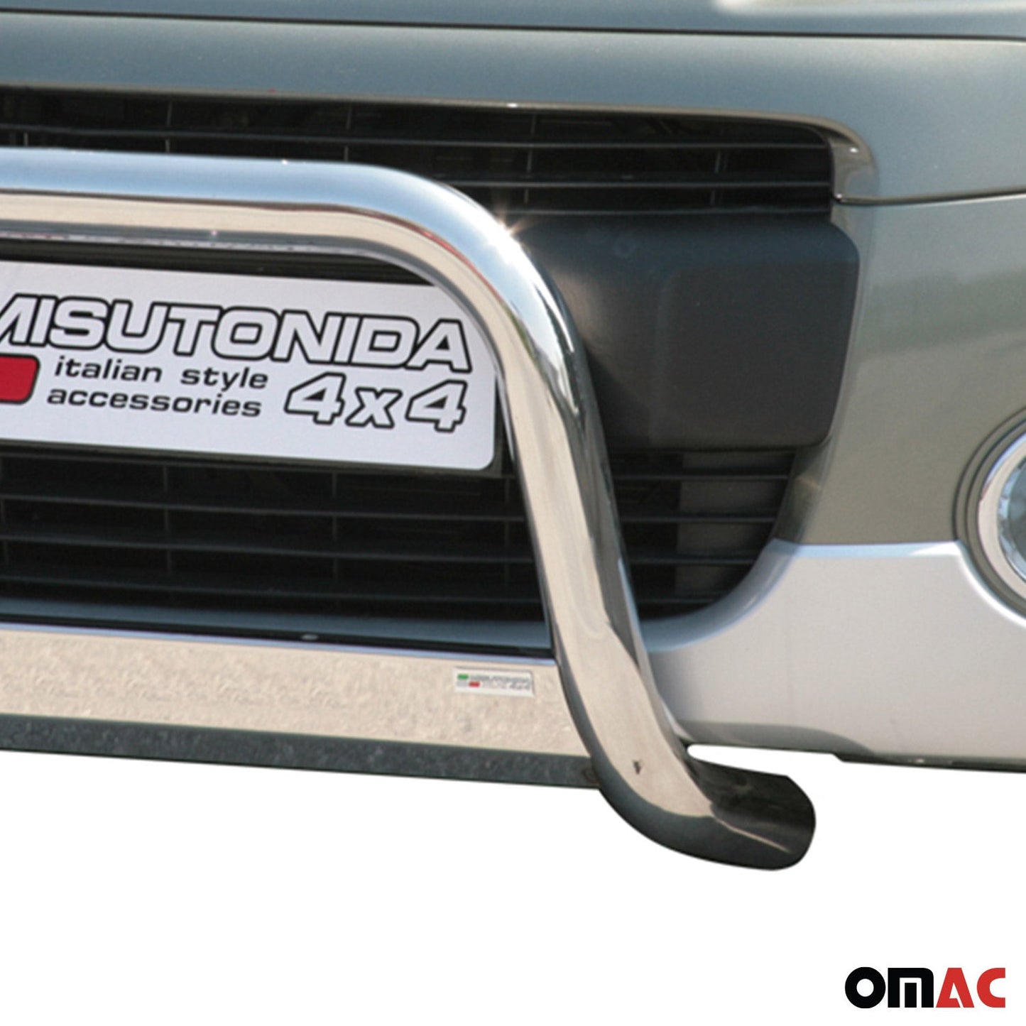 Bară de protecție/buton față pentru Peugeot Partner 2008-2015, ø63mm, oțel, argintiu