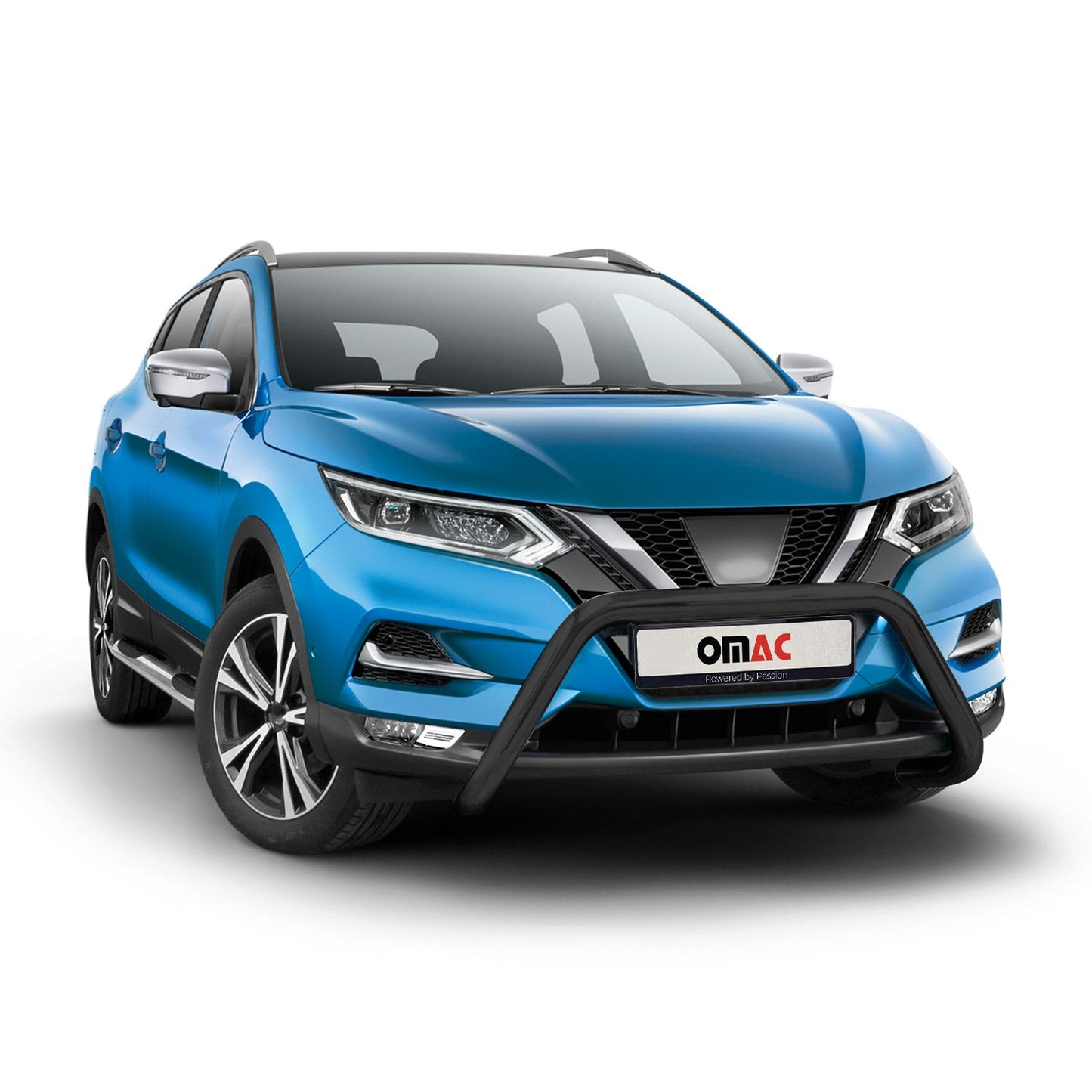 Frontbügel Frontschutzbügel für Nissan Qashqai 2017-2021 mit ABE Stahl Schwarz