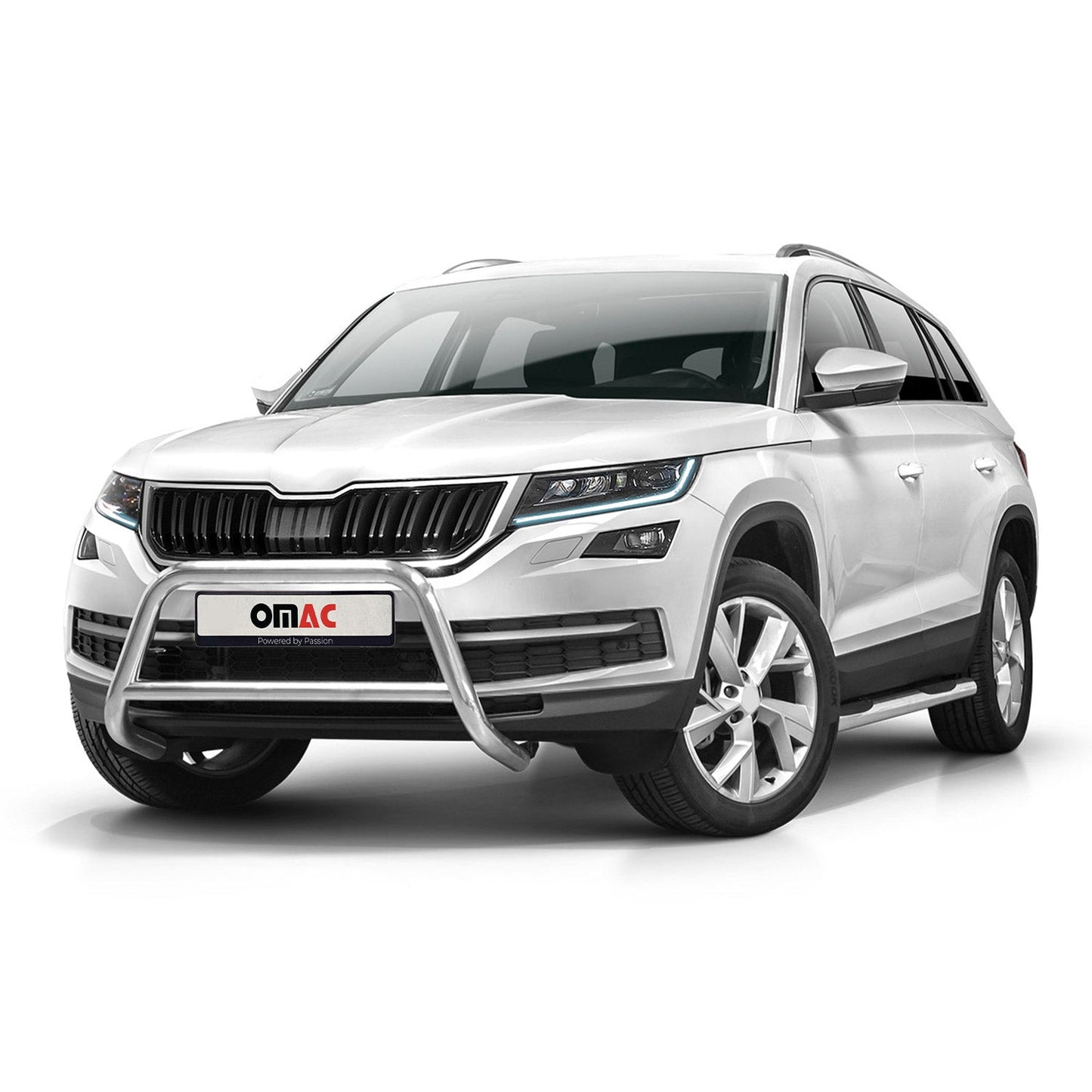 Bară de protecție față pentru Skoda Kodiaq 2017-2022 cu ABE (omologare de tip germană) Oțel Argintiu