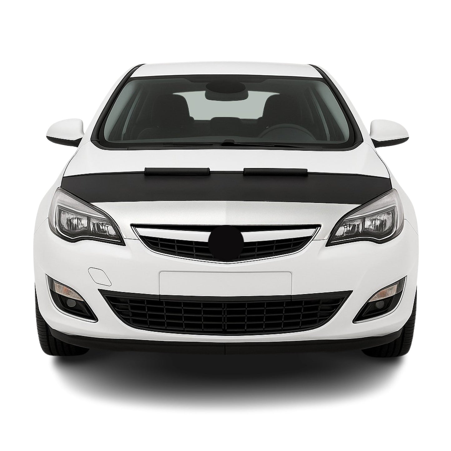 Protecție capotă anti-ciobituri pentru Opel Astra J 2009-2015, jumătate neagră