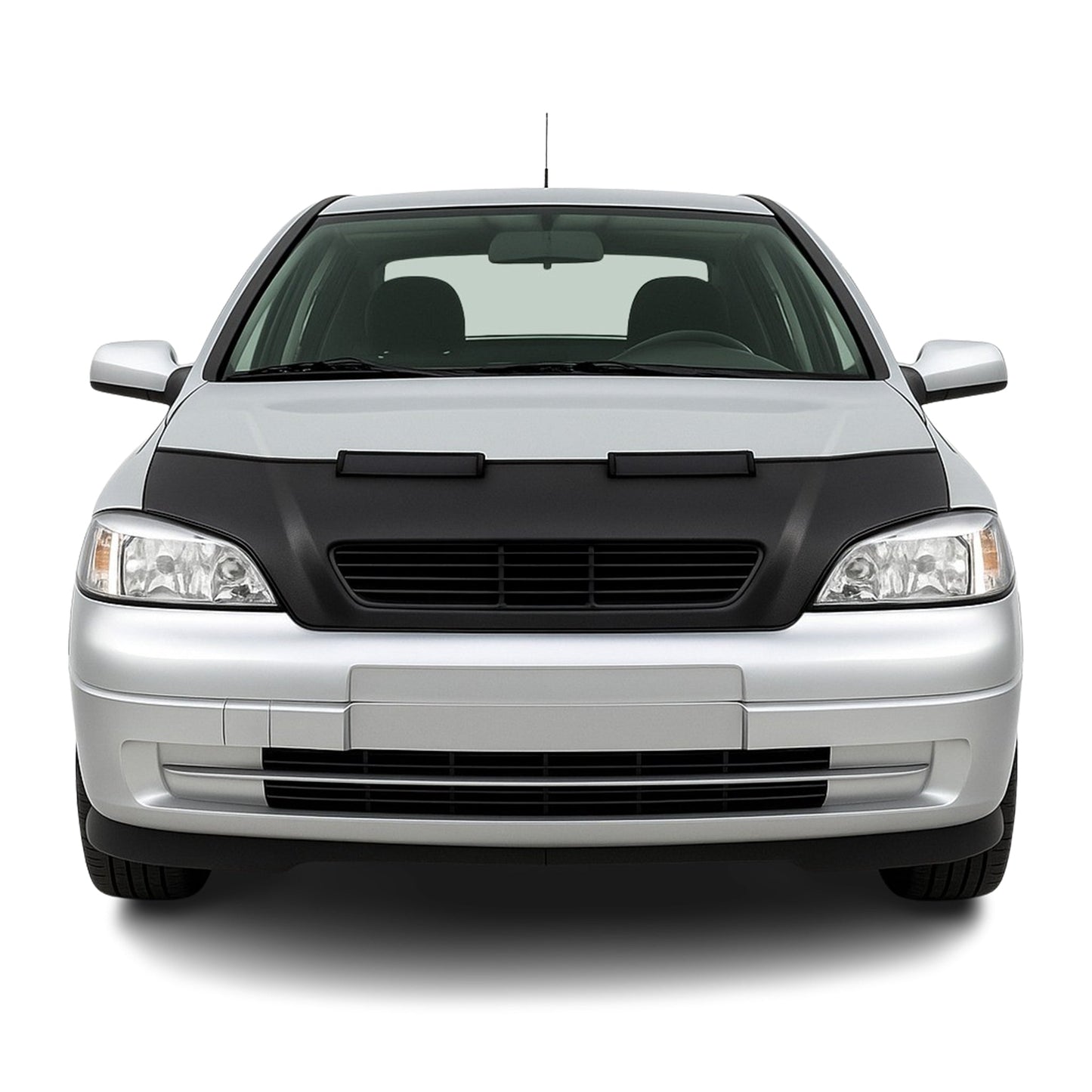 Protecție capotă anti-ciobituri pentru Opel Astra G 1998-2004, jumătate neagră